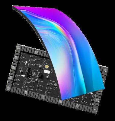 Modulo LED flessibile VerditerColor P1.25/P1.5/P1.86/P2/P2.5 320x160x8.6mm FPC Superficie curva senza soluzione di continuità Leggero