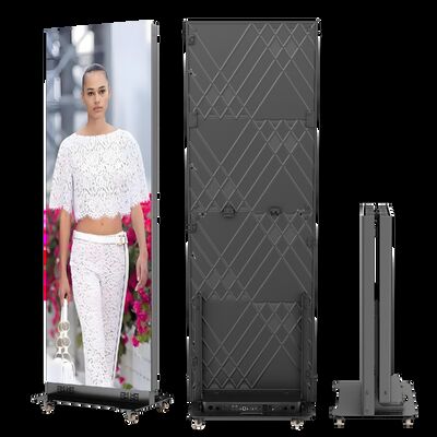 Buen precio Póster de LED de interior móvil P1.2/P1.5/P1.8 de fábrica Publicidad LED digital de interior señalización digital y pantallas plegables en línea